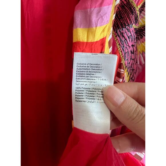 Farm Rio Anthropologie Lucy Stripe Embroidered Kimono Jacket cardigan size S - Picture 6 of 14